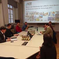 Besuch des Präsidenten der LUBW, Dr. Ulrich Maurer am KIT